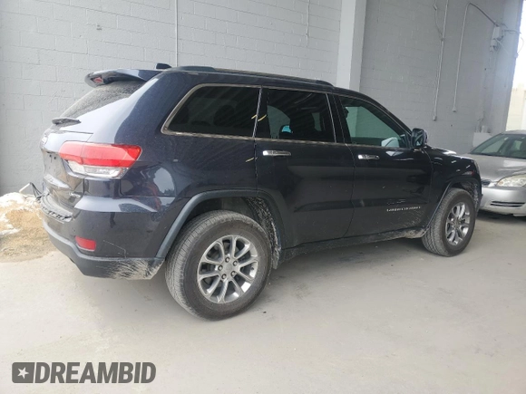 2016 Jeep Grand Cherokee Limited with VIN 1C4RJFBG1GC390486, listed as a Copart auction lot 64649515 with 85,750 mi miles and Salvage title. Bid and sale history available at DreamBid. Image 3.