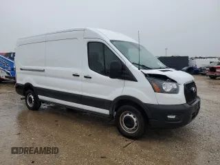 2023 Ford Transit Cargo with VIN 1FTBR1CG2PKB88807, listed as a Copart auction lot 54691055 with 25,269 mi miles and Salvage Title. Bid and sale history available at carsss.com. Image 4.