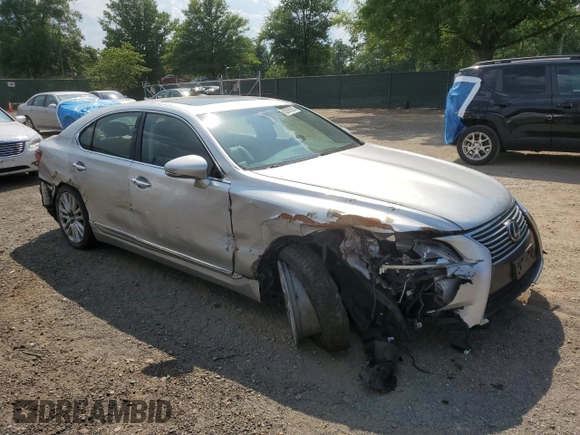 2013 Lexus LS 460 with VIN JTHCL5EF3D5019342, listed as a Copart auction lot 62895325 with 94,160 mi miles and Clean title. Bid and sale history available at DreamBid. Image 4.