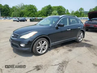 2012 Infiniti EX Journey z VIN JN1AJ0HRXCM451246, wystawiony jako Copart lot #60559115 z przebiegiem 131 180 mil mil oraz Czysty tytuł • Clean title. Historia ofert i sprzedaży dostępna na DreamBid. Obrazek 1.