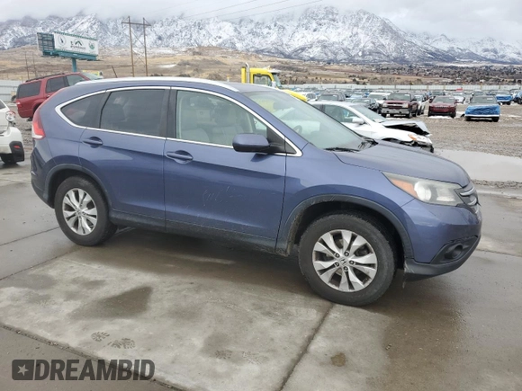 2013 Honda CR-V EX-L with VIN 2HKRM4H70DH616715, listed as a Copart auction lot 44739095 with 150,403 mi miles and Salvage Title. Bid and sale history available at carsss.com. Image 4.