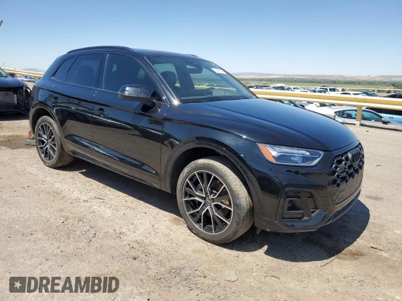2023 Audi SQ5 Premium Plus with VIN WA1B4AFY9P2079953, listed as a Copart auction lot 61446414 with 37,100 mi miles and Salvage Title. Bid and sale history available at carsss.com. Image 4.