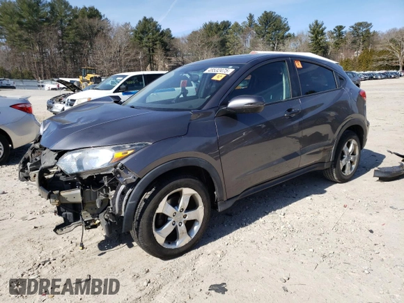 2016 Honda HR-V EX with VIN 3CZRU6H50GM727266, listed as a Copart auction lot 48532475 with 87,445 mi miles and Salvage Title. Bid and sale history available at carsss.com. Image 1.