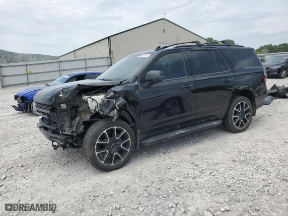2021 Chevrolet Tahoe RST with VIN 1GNSKRKD2MR468523, listed as a Copart auction lot 60433184 with 60,943 mi miles and Salvage Title. Bid and sale history available at carsss.com. Image 1.