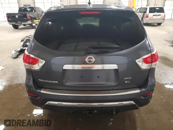 2014 Nissan Pathfinder SL z VIN 5N1AR2MM8EC687054, wystawiony jako Copart lot #57343125 z przebiegiem 177 237 mil mil oraz Czysty tytuł • Clean title. Historia ofert i sprzedaży dostępna na DreamBid. Obrazek 6.