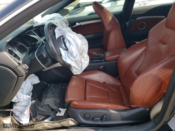 2009 Audi S5 with VIN WAURV78T09A032144, listed as a Copart auction lot 63495234 with 0 mi miles and Salvage Title. Bid and sale history available at carsss.com. Image 7.