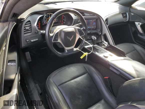 2016 Chevrolet Corvette Z51 3LT with VIN 1G1YM2D72G5115814, listed as a Copart auction lot 89352015 with 43,692 mi miles and Salvage title. Bid and sale history available at DreamBid. Image 8.