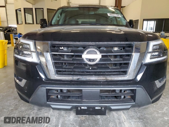 2021 Nissan Armada SL with VIN JN8AY2BA4M9372901, listed as a Copart auction lot 46041155 with 102,152 mi miles and Salvage Title. Bid and sale history available at carsss.com. Image 5.