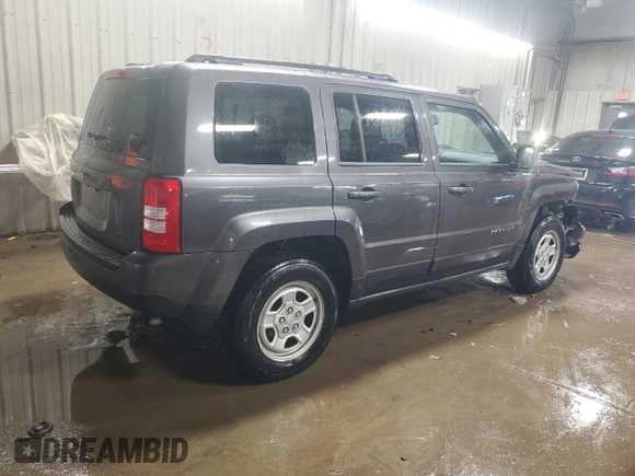 2016 Jeep Patriot Sport with VIN 1C4NJRBB5GD685850, listed as a Copart auction lot 49513455 with 127,300 mi miles and Salvage Title. Bid and sale history available at carsss.com. Image 3.