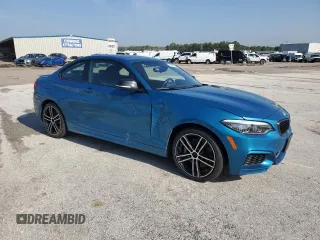 2020 BMW 2 Series M240i with VIN WBA2J5C07L7F24188, listed as a Copart auction lot 84346574 with 34,082 mi miles and Salvage Title. Bid and sale history available at carsss.com. Image 4.