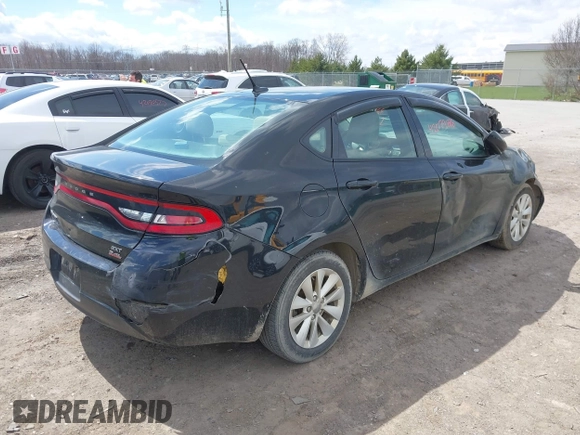 2014 Dodge Dart SXT with VIN 1C3CDFBB7ED801578, listed as a IAAI auction lot 42029888 with 132,084 mi miles. Bid and sale history available at carsss.com. Image 4.