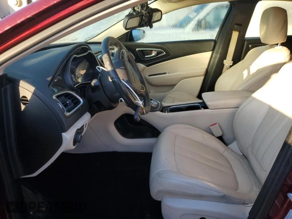 2016 Chrysler 200 C with VIN 1C3CCCCB8GN119807, listed as a Copart auction lot 87462224 with 59,319 mi miles and Salvage Title. Bid and sale history available at DreamBid. Image 7.