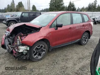 2015 Subaru Forester 2.5i with VIN JF2SJAAC6FG817043, listed as a Copart auction lot 46461615 with 80,895 mi miles and Salvage Title. Bid and sale history available at carsss.com. Image 1.