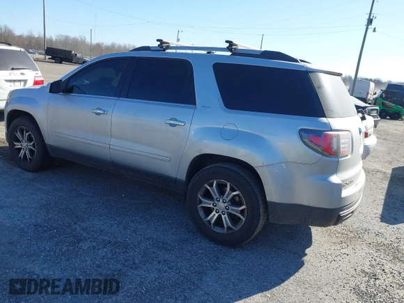 2014 GMC Acadia SLT z VIN 1GKKRSKD4EJ191809, wystawiony jako IAAI lot #41893345 z przebiegiem Nie podano mil oraz . Historia ofert i sprzedaży dostępna na DreamBid. Obrazek 3.