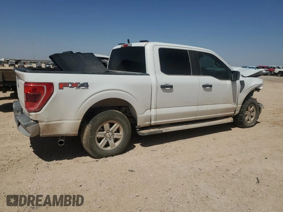 2022 Ford F-150 XL with VIN 1FTFW1E53NFB87371, listed as a Copart auction lot 52205675 with 105,772 mi miles and Salvage Title. Bid and sale history available at carsss.com. Image 3.
