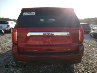 2021 GMC Yukon SLE with VIN 1GKS1AKD6MR200592, listed as a Copart auction lot 74764814 with 61,904 mi miles and Salvage Title. Bid and sale history available at carsss.com. Image 6.