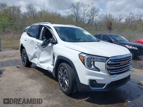 2024 GMC Terrain SLT with VIN 3GKALPEG5RL383688, listed as a IAAI auction lot 41838067 with 12,867 mi miles and . Bid and sale history available at DreamBid. Image 1.