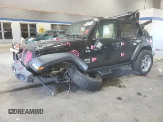 2018 Jeep Wrangler Unlimited Sport S z VIN 1C4HJXDG3JW133902, wystawiony jako Copart lot #55897195 z przebiegiem 93 675 mil mil oraz Szkoda całkowita • Salvage title. Historia ofert i sprzedaży dostępna na DreamBid. Obrazek 1.