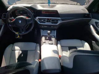 2022 BMW M3 with VIN WBS53AY08NFM32792, listed as a Copart auction lot 51468675 with 26,040 mi miles and Salvage Title. Bid and sale history available at carsss.com. Image 8.