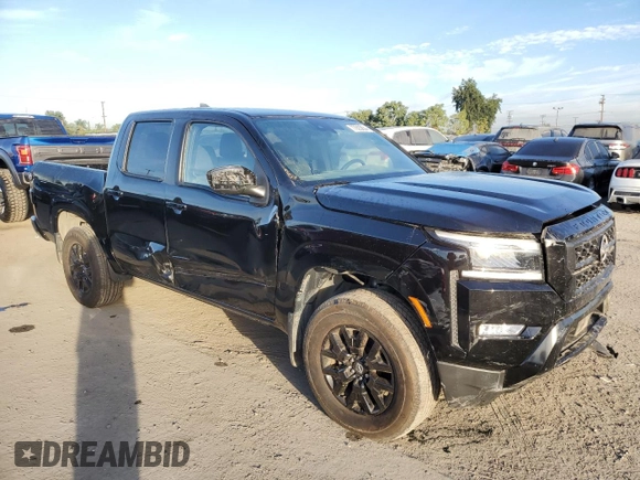 2023 Nissan Frontier SV with VIN 1N6ED1EK6PN614006, listed as a Copart auction lot 77823854 with 14,500 mi miles and Salvage Title. Bid and sale history available at carsss.com. Image 4.