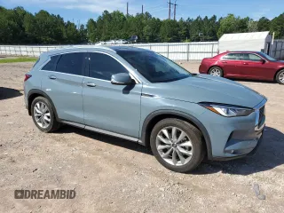 2022 Infiniti QX50 Luxe with VIN 3PCAJ5BB4NF121085, listed as a Copart auction lot 61133965 with 61,857 mi miles and Salvage title. Bid and sale history available at DreamBid. Image 4.