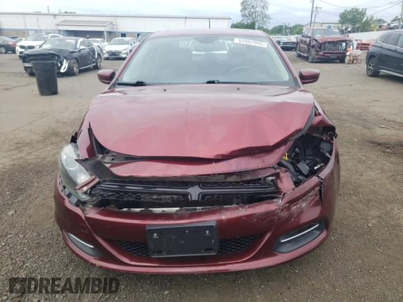 2015 Dodge Dart SXT with VIN 1C3CDFBB3FD242726, listed as a Copart auction lot 62867095 with 133,339 mi miles and Salvage title. Bid and sale history available at DreamBid. Image 5.