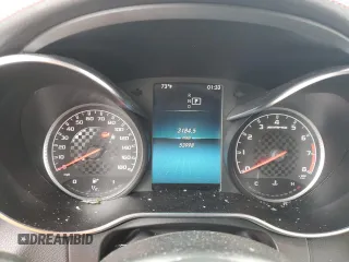 2021 Mercedes-Benz GLC with VIN W1N0G6EB8MF891675, listed as a Copart auction lot 71702724 with 53,998 mi miles and Salvage Title. Bid and sale history available at carsss.com. Image 9.