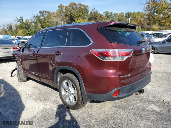 2014 Toyota Highlander Hybrid Limited with VIN 5TDDCRFH0ES004774, listed as a Copart auction lot 77701584 with 147,023 mi miles and Salvage Title. Bid and sale history available at carsss.com. Image 2.
