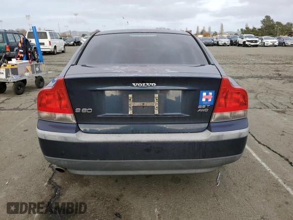 2004 Volvo S60 with VIN YV1RH59H142395252, listed as a Copart auction lot 86913824 with 139,999 mi miles and Salvage Title. Bid and sale history available at carsss.com. Image 6.