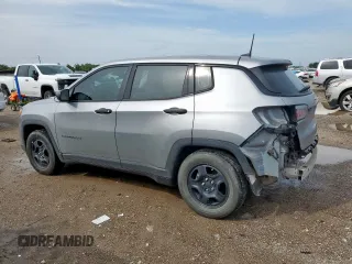 2021 Jeep Compass Sport with VIN 3C4NJCAB2MT510962, listed as a Copart auction lot 57950275 with 97,395 mi miles and Salvage title. Bid and sale history available at DreamBid. Image 2.