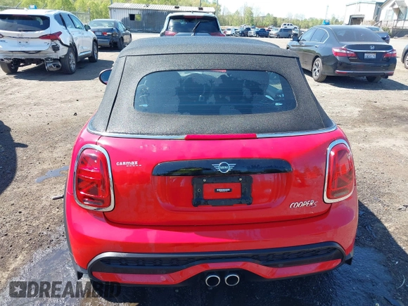 2022 MINI Convertible Cooper S with VIN WMW43DL0XN3P17472, listed as a IAAI auction lot 42050605 with 15,494 mi miles and . Bid and sale history available at DreamBid. Image 17.