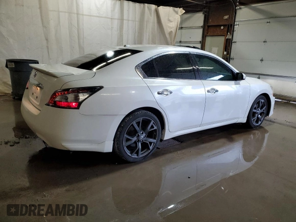 2013 Nissan Maxima SV z VIN 1N4AA5AP0DC840980, wystawiony jako Copart lot #58096015 z przebiegiem 191 445 mil mil oraz Szkoda całkowita • Salvage title. Historia ofert i sprzedaży dostępna na DreamBid. Obrazek 3.
