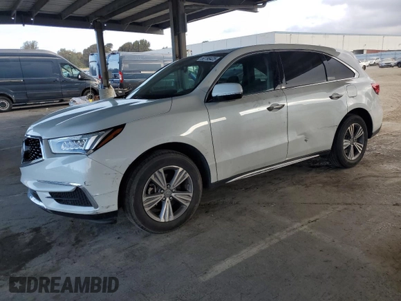 2020 Acura MDX with VIN 5J8YD4H33LL034029, listed as a Copart auction lot 50798425 with 46,495 mi miles and Salvage Title. Bid and sale history available at carsss.com. Image 1.