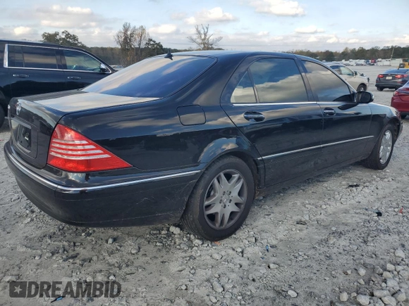 2003 Mercedes-Benz S-Class 4.3L with VIN WDBNG70J03A374222, listed as a Copart auction lot 76971614 with 80,966 mi miles and Salvage Title. Bid and sale history available at carsss.com. Image 3.