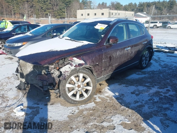2011 Infiniti EX Journey with VIN JN1AJ0HR5BM854615, listed as a IAAI auction lot 41341496 with Not Provided miles. Bid and sale history available at carsss.com. Image 2.