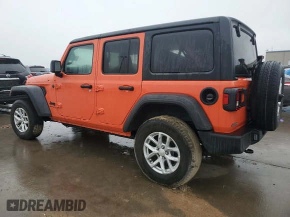 2023 Jeep Wrangler Sport Altitude with VIN 1C4HJXDG7PW675321, listed as a Copart auction lot 45138765 with 10,269 mi miles and Salvage Title. Bid and sale history available at DreamBid. Image 2.