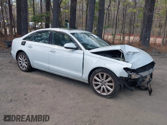 2014 Audi A6 Premium Plus with VIN WAUGFAFC0EN015674, listed as a IAAI auction lot 41879910 with 142,398 mi miles and . Bid and sale history available at DreamBid. Image 1.
