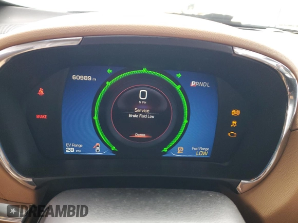 2016 Chevrolet Volt Premier with VIN 1G1RD6S56GU121781, listed as a Copart auction lot 50656705 with 60,989 mi miles and Salvage Title. Bid and sale history available at carsss.com. Image 9.