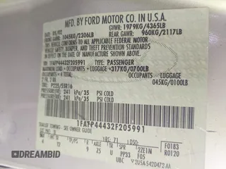 2002 Ford Mustang Deluxe with VIN 1FAFP44432F205991, listed as a IAAI auction lot 42144709 with 138,119 mi miles and . Bid and sale history available at DreamBid. Image 9.
