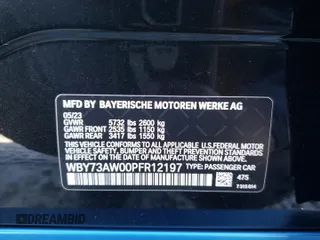2023 BMW i4 eDrive40 z VIN WBY73AW00PFR12197, wystawiony jako Copart lot #46281765 z przebiegiem 21 024 mil mil oraz Szkoda całkowita • Salvage title. Historia ofert i sprzedaży dostępna na DreamBid. Obrazek 13.