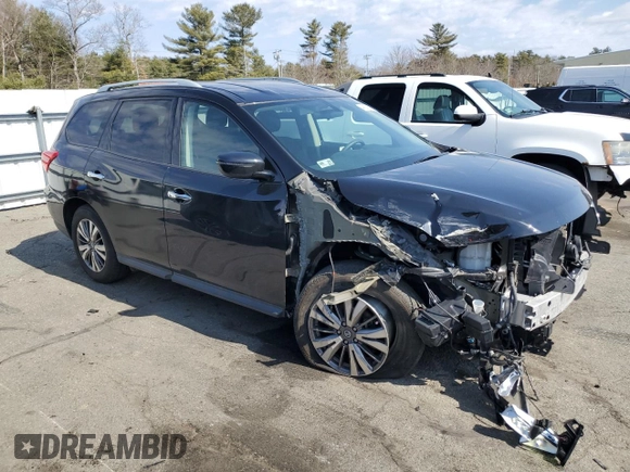 2018 Nissan Pathfinder S z VIN 5N1DR2MM6JC620539, wystawiony jako Copart lot #48370295 z przebiegiem 91 047 mil mil oraz Szkoda całkowita • Salvage title. Historia ofert i sprzedaży dostępna na DreamBid. Obrazek 4.