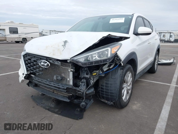 2020 Hyundai Tucson SE with VIN KM8J2CA41LU213551, listed as a IAAI auction lot 41393918 with 68,142 mi miles. Bid and sale history available at carsss.com. Image 6.