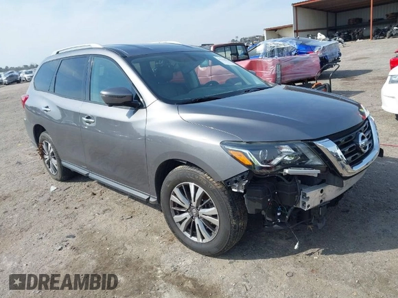 2019 Nissan Pathfinder S z VIN 5N1DR2MN5KC642848, wystawiony jako IAAI lot #41796336 z przebiegiem 69 783 mil mil oraz . Historia ofert i sprzedaży dostępna na DreamBid. Obrazek 1.