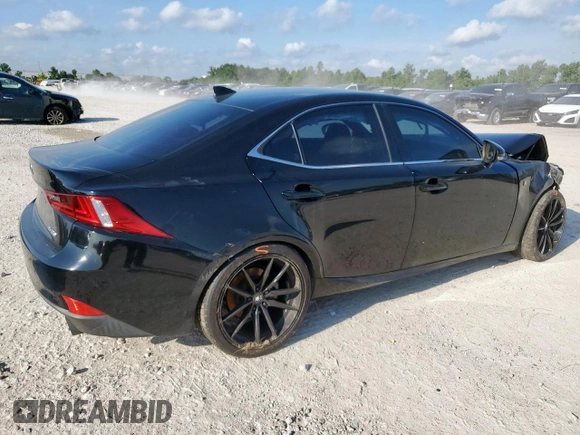2014 Lexus IS 250 with VIN JTHBF1D25E5019919, listed as a Copart auction lot 58667425 with 154,400 mi miles and Salvage title. Bid and sale history available at DreamBid. Image 3.