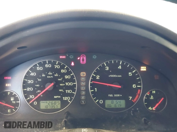 2004 Subaru Legacy Outback with VIN 4S3BH675047601119, listed as a IAAI auction lot 42346916 with 107,357 mi miles and . Bid and sale history available at DreamBid. Image 7.