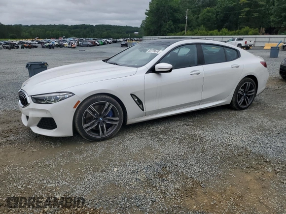 2022 BMW 8 Series 840i с VIN WBAGV4C03NCH43079, выставлен на аукционе Copart как лот 59799665 с пробегом 28 069 миль миль и Списание • Salvage title. История ставок и продаж доступна на DreamBid. Изображение 1.