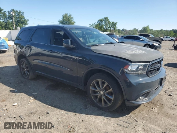 2018 Dodge Durango GT z VIN 1C4RDJDG0JC282214, wystawiony jako Copart lot #59121045 z przebiegiem 215 230 mil mil oraz Czysty tytuł • Clean title. Historia ofert i sprzedaży dostępna na DreamBid. Obrazek 4.
