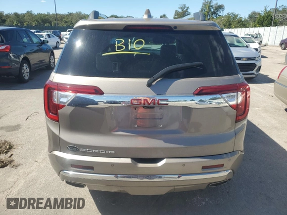 2022 GMC Acadia Denali with VIN 1GKKNPLS4NZ171647, listed as a Copart auction lot 76205844 with 0 mi miles and Salvage Title. Bid and sale history available at carsss.com. Image 6.