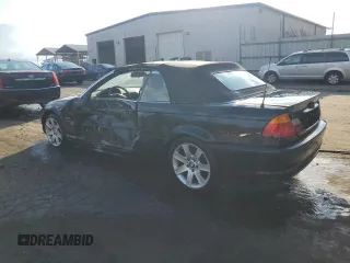 2001 BMW 3 Series 325Ci with VIN WBABS33421JY53592, listed as a Copart auction lot 80011414 with 0 mi miles and Salvage Title. Bid and sale history available at carsss.com. Image 2.