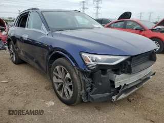 2021 Audi e-tron Premium Plus with VIN WA1LAAGE9MB026280, listed as a Copart auction lot 72775234 with 17,305 mi miles and Salvage Title. Bid and sale history available at DreamBid. Image 4.